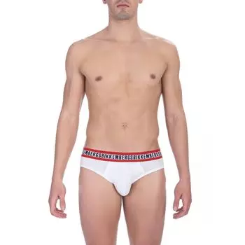 Трусы мужские белые хлопковые Bikkembergs