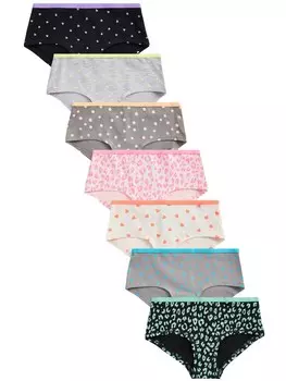 Трусы Next, цвет Grey/Pink/Black