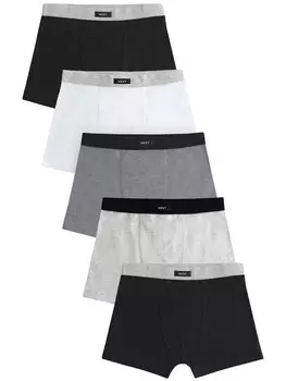 Трусы Next, цвет Light grey/mottled grey/Black/White