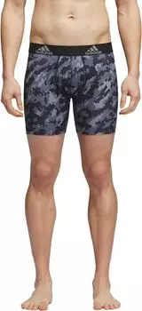 Трусы Performance Boxer Brief Underwear 1-Pack adidas, цвет Elements Camo Black/Onix/Black/Onix Grey
