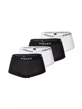 Трусы Pieces, черный/белый