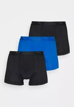 Трусы Puma BOXER 3 PACK, цвет Blue/Black