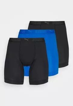 Трусы Puma LONG 3 PACK, цвет Blue/Black
