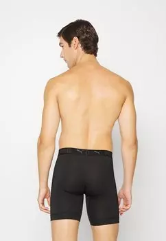 Трусы Puma SPORT LONG BOXER 2 PACK, цвет Black