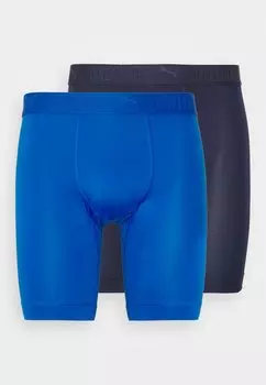 Трусы Puma SPORT LONG BOXER 2 PACK, цвет Blue Combo