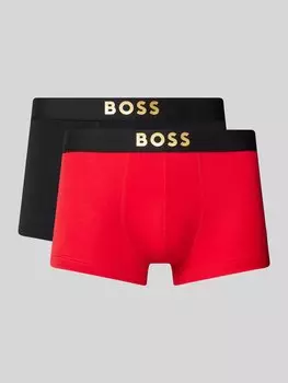 Трусы с этикеткой в упаковке по 2 шт BOSS, красный