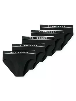 Трусы Schiesser Slip 5er Pack, черный