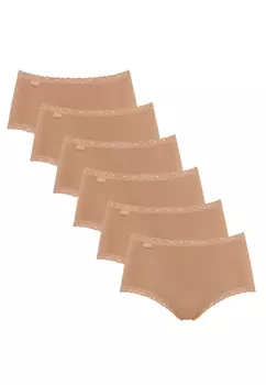 Трусы Sloggi Midi 24/7 Cotton Lace, цвет Brush