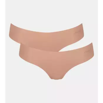 Трусы sloggi "ZERO Microfibre 2.0 Hipstring 2P" (2 шт. в упаковке), бесшовные и невидимые, коричневый