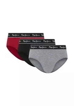 Трусы SOLID 3PACK Pepe Jeans, серый