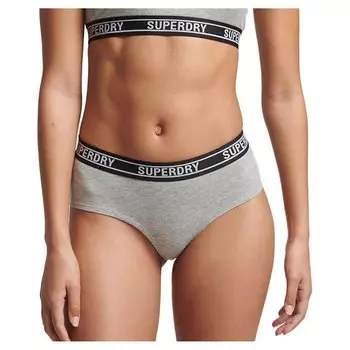 Трусы Superdry Multi Logo Hipster, серый