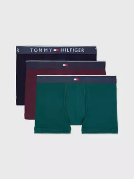 Трусы Tommy Hilfiger Essential Luxe Stretch, зелёный/красный