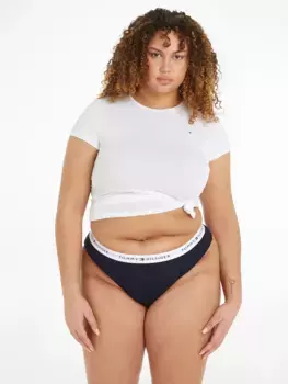 Трусы Tommy Hilfiger Underwear с логотипом на поясе, синий