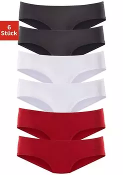 Трусы Vivance Active Hipster, цвет rot, schwarz, wei
