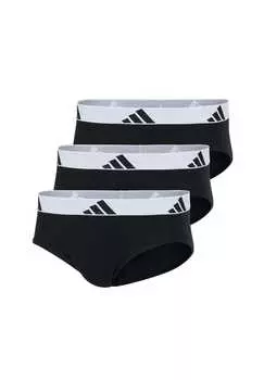 Трусы в упаковке 3 шт. - трусы Active Flex Cotton Logo Simple Adidas, черный