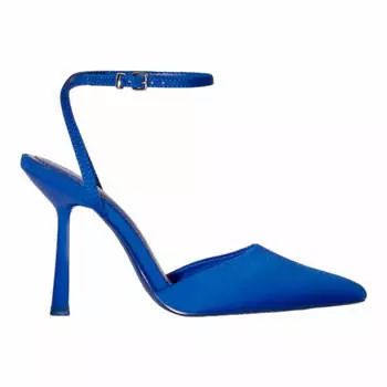 Туфли Bershka Heeled Slingback Strap, синий