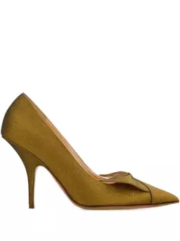 Туфли Bow 95 Ferragamo, зеленый