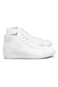 Туфли Bradley Mid унисекс из тройной белой кожи CLAE