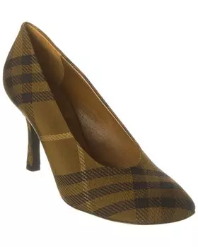 Туфли Burberry Check, зеленый