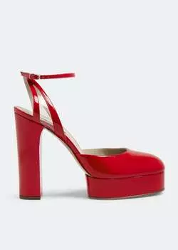 Туфли Casadei Betty Platform, красный