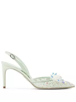 Туфли Cinderella 80 Ren Caovilla, зеленый