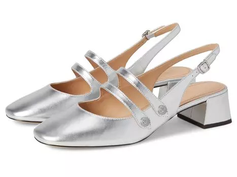 Туфли COACH Winley Slingback Mary Jane, серебряный