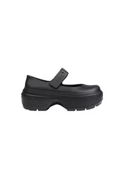 Туфли Crocs на платформе, черный