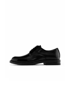 Туфли DERBY Massimo Dutti, черный