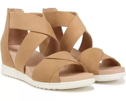 Туфли Dr. Scholl's Golden Hour Platform Wedge Sandal, цвет Warm Tan Microfiber