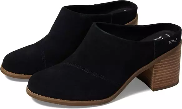 Туфли Evelyn Mule TOMS, черная замша
