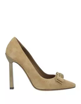 Туфли Ferragamo, серо-зеленый