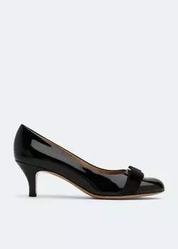 Туфли FERRAGAMO Vara bow pumps, черный