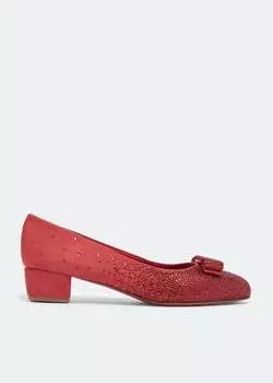 Туфли FERRAGAMO Vara bow pumps, красный