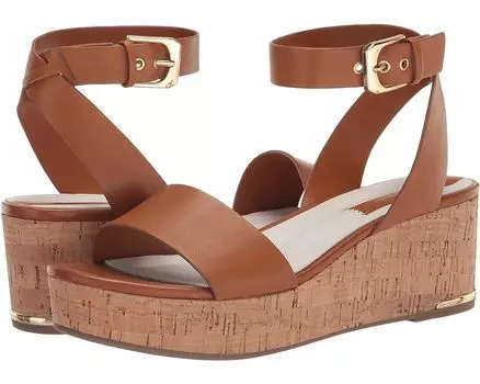 Туфли Franco Sarto Presley Platform Wedge Sandals, коричневый