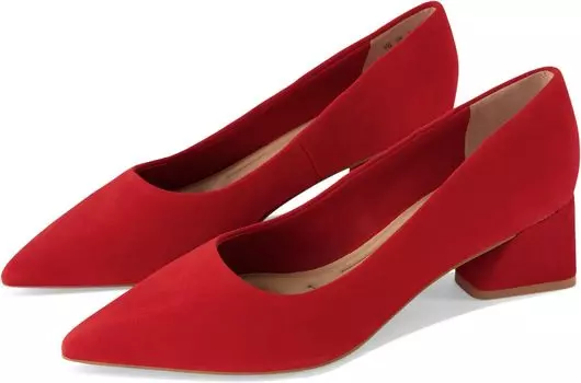 Туфли Franco Sarto Racer Pointed Toe Block Heel Pump, цвет Chery Red Suede