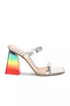 Туфли Gianvito Rossi Double Strap, серебряный