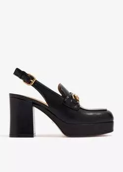 Туфли Gucci Horsebit Slingback, черный