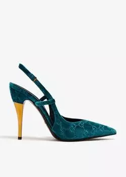 Туфли Gucci Priscilla Slingback, синий