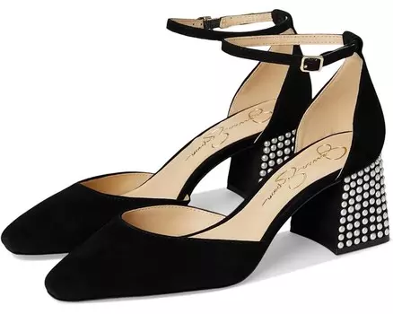Туфли Jessica Simpson Fulian Ankle Strap Block Heel Pump, черный