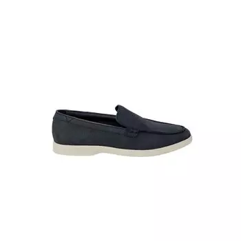 Туфли-лодочки из синей кожи Clarks