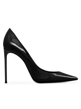 Туфли-лодочки Zoe из лакированной кожи Saint Laurent, неро