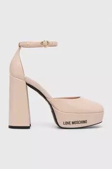Туфли Love Moschino, бежевый