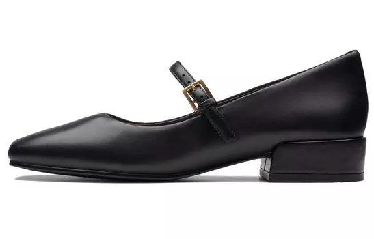 Туфли Мэри Джейн женские черные Clarks
