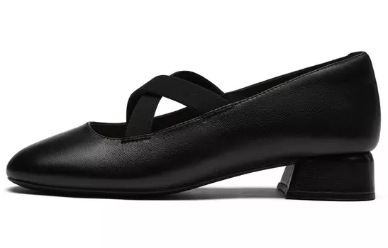 Туфли Мэри Джейн женские черные Clarks