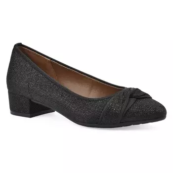Туфли на блочном каблуке Bordeaux от White Mountain, black glitter fabric