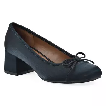Туфли на блочном каблуке White Mountain, midnight blue shimmer fabric