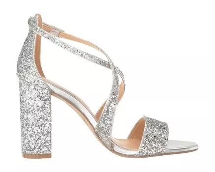 Туфли на каблуках Cook Jewel Badgley Mischka, серебряный блеск