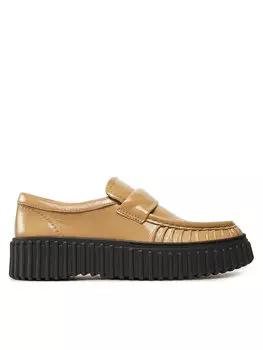 Туфли на плоской подошве Clarks, бежевый