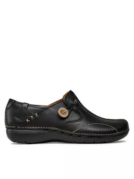 Туфли на плоской подошве Clarks, черный