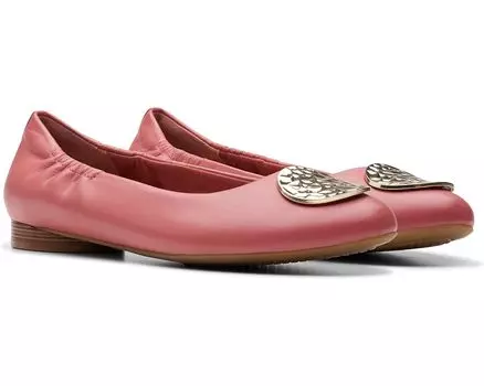 Туфли на плоской подошве Clarks Loreleigh Ave, цвет Dusty Rose Leather